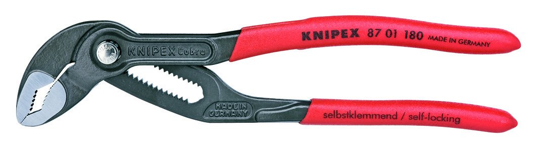 KNIPEX Tools - 2 Piece Cobra Pliers Set (87 01 180 & 87 01 250
